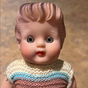 Vintage Doll with Knit Outfit